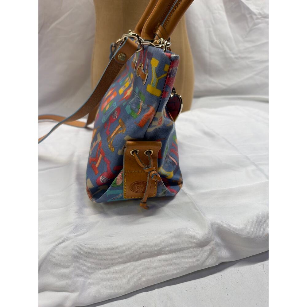 Dooney & Bourke Alphabet Handbag – Canvas & Leather Trim – Heart Tag – Vintage - Picture 4 of 10